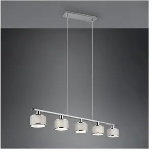 Comparateur de prix : TRIO Leuchten Kaprun Suspension E14, 5 sources lumineuses, 311600506,