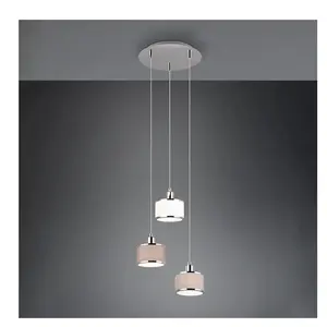 TRIO Leuchten Kaprun Suspension E14, 3 sources lumineuses, 311630306, pas cher