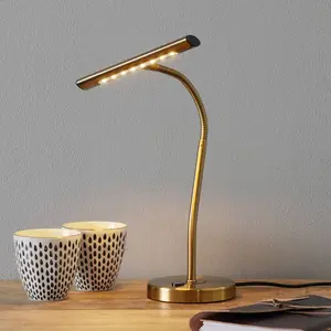 Comparateur de prix : Trio Leuchten lampe lED tactile cURTIS 579790104 en laiton, Or