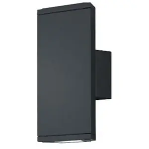 Comparateur de prix : Trio Leuchten Applique murale extérieure moderne à 2 lumières Anthracite 3000K IP54
