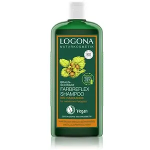 LOGONA Shampooing Reflex de couleur marron/noir à la noisette bio pas cher