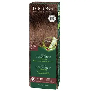 Logona - Crème colorante 230 teck Coloration naturelle 150 ml Marron unisex