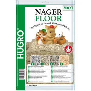 HUGRO Tapis de chanvre Nagerfloor pour rongeur L 40 x l 100 cm pas cher