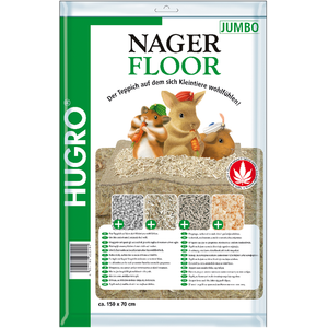 Comparateur de prix : Hugro 1 tapis de chanvre Nagerfloor pour rongeur - 70 x 150 cm