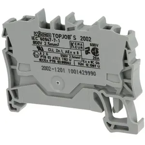 Comparateur de prix : Wago - Borne de passage pour 2 conducteurs 2,5 mm² TOPJOB®S-Serie 2002
