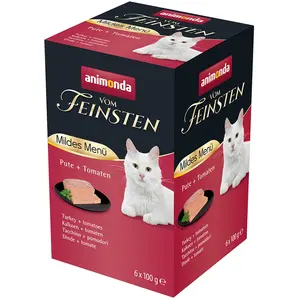 Comparateur de prix : 6x100g Menus légers Adult dinde, tomate Animonda Vom Feinsten - Pâtée ...