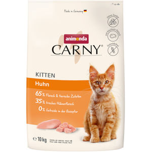 Comparateur de prix : 10kg Animonda Carny Kitten poulet - Croquettes pour chat