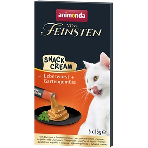 Comparateur de prix : animonda Vom Feinsten Adult Snack Cream pour chat - 6 x 15 g saucisse ...