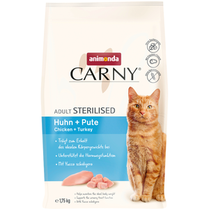 animonda Carny Adult Sterilised poulet + dinde pour chat 1,75 kg pas cher