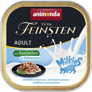 animonda Vom Feinsten Adult Milkies en sauce 32 x 100 g pour chat - lapin à la crème pas cher