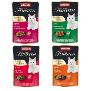 8x85g Adult Animonda Vom Feinsten - Pâtée pour chat pas cher
