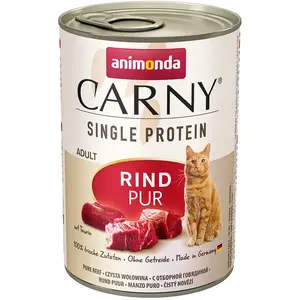 6x400g Single Protein Adult pur boeuf Animonda Carny - Pâtée pour chat pas cher