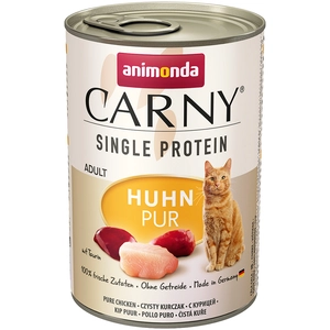 6x400g Single Protein Adult pur poulet Animonda Carny - Pâtée pour chat pas cher