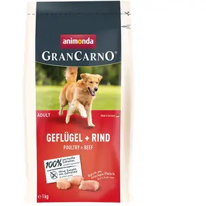 Gran Carno Adult Volaille avec Boeuf - croquettes pour chien - 1 kg - Animonda