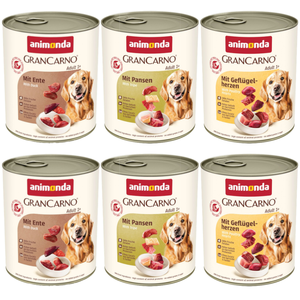 6x800g Original Adult 3 variétés Animonda GranCarno - Pâtée pour chien