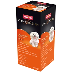 Comparateur de prix : 6x150g Adult 6 variétés Animonda Vom Feinsten - Pâtée pour chien