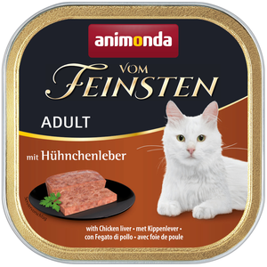 Comparateur de prix : 6x100g Adult foie de poulet Animonda Vom Feinsten - Pâtée pour chat