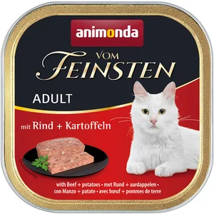 Comparateur de prix : 6x100g Adult boeuf, pommes de terre Animonda Vom Feinsten - Pâtée pour chat