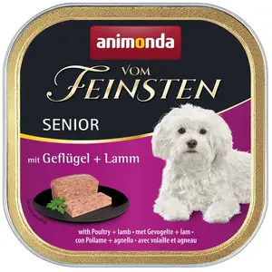 Comparateur de prix : 6x150g Senior âgé volaille, agneau Animonda Vom Feinsten - Pâtée pour ...