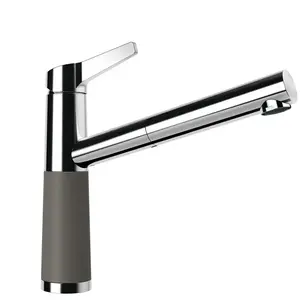 Schock SC-510 Mitigeur de cuisine pivotant avec douchette extractible, 554123GAS, pas cher