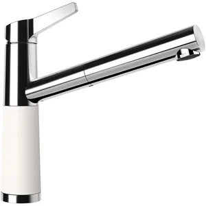 Schock SC-510 Mitigeur de cuisine pivotant avec douchette extractible, 554123POL, pas cher