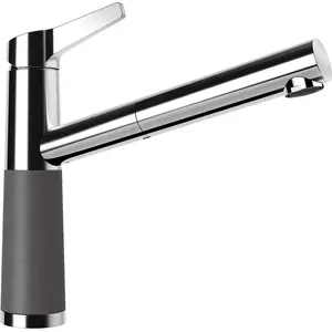 Comparateur de prix : Schock SC-510 Mitigeur de cuisine pivotant avec douchette extractible, 554123STO,