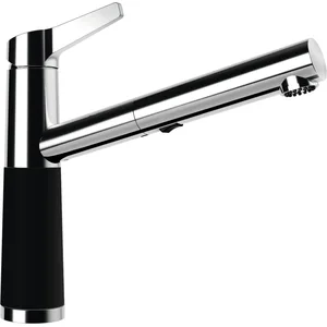 Schock SC-510 Mitigeur de cuisine pivotant avec douchette extractible, 554120NGT, pas cher