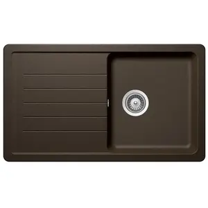 SCHOCK évier avec bac et égouttoir réversible TOLEDO D100 (Bronze - Cristalite®) pas cher