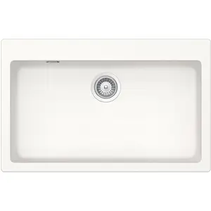 SCHOCK évier avec un bac réversible SIGNUS N100XL (Blanc pure - Cristadur® Premium)Vendu parmyareadesign