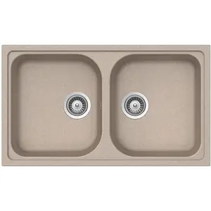 SCHOCK évier avec bacs LITHOS N200 (Avoine - Cristalite®) pas cher