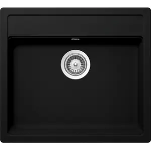 SCHOCK évier avec un bac réversible VERO N100 (Noir pur - Cristadur® Premium) pas cher