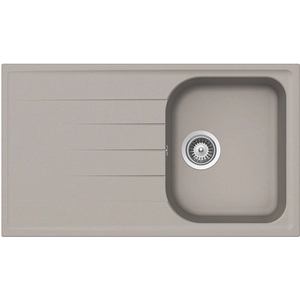 Comparateur de prix : SCHOCK évier avec bac et égouttoir réversible LITHOS D100 (Gris tourterelle - Cristalite®)