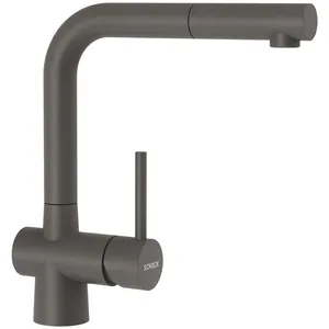 Schock Laios Mitigeur de cuisine pivotant avec douchette extractible, 517120SIL, pas cher