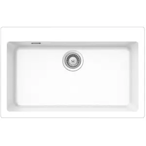SCHOCK évier avec un bac PRIMUS N100XL (Blanc pur - Cristalite®)