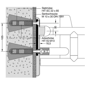 Comparateur de prix : Hewi Matériel de fixation pour 805.51.210 dans du béton léger, BM11.2....