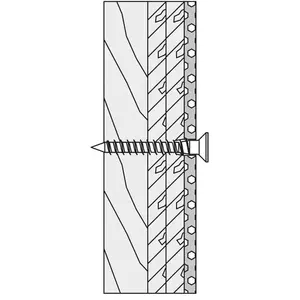 Hewi Matériel de fixation pour barres d'appui murales et rabattables pour cloisons légères, BM12.4,Vendu parreuter