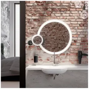Hewi Universal Miroir cosmétique avec éclairage, grossissement x 5, 950.01.26001, pas cher