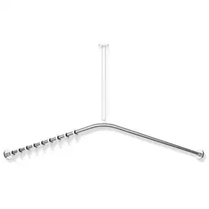 HEWI Tringle à rideaux pour baignoire 1000 x 1000 mm avec matériel de ... pas cher