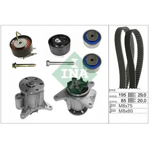 Comparateur de prix : Kit de distribution + pompe à eau INA 530 0764 31