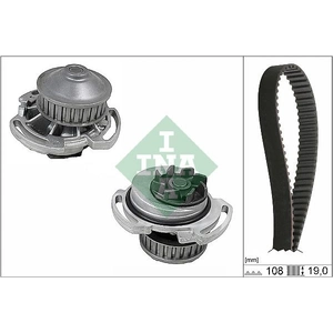 Comparateur de prix : Pompe à eau + kit de courroie de distribution INA, par ex. pour Audi, VW