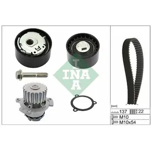 Ina Pompe à eau + kit de courroie de distribution 530053630 pas cher