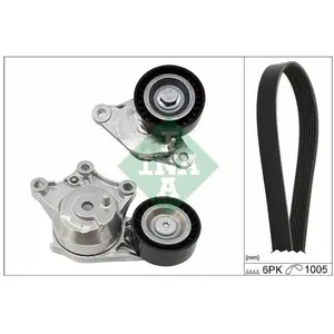 Kit D'Accessoires De Courroie Citroën; Ds; Peugeot Ina 529035810 pas cher