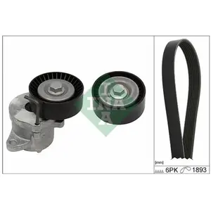 Jeu De Courroies Trapézoïdales À Nervures Ina 529034910 Vauxhall; Opel pas cher