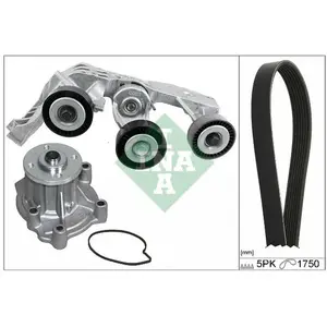 Pompe À Eau + Jeu De Courroies Multi Trapézoïdales Mercedes-Benz Ina 5... pas cher