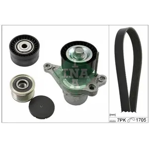 Jeu De Courroies Trapézoïdales Poly Ina 529042320 Renault; Nissan pas cher