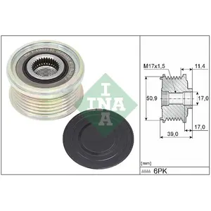 Comparateur de prix : INA Poulie roue libre, alternateur pour MAZDA: CX-5, CX-3, MX5 (Ref: 535 0358 10)