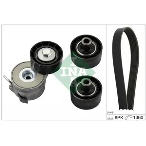 Kit D'Accessoires De Courroie Citroën; Fiat; Peugeot Ina 529040410 pas cher
