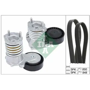 Jeu De Courroies Poly Trapézoïdales Ford; Volvo Ina 529049010 pas cher