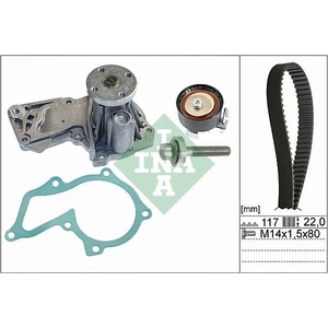Comparateur de prix : Pompe à eau + kit de courroie de distribution INA, par ex. pour Volvo, Ford