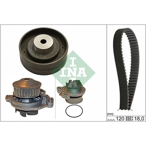 Comparateur de prix : Pompe à eau + kit de courroie de distribution INA, par ex. pour Audi, VW